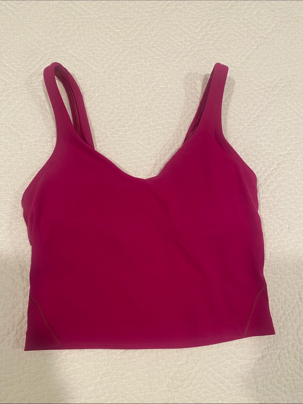 lululemon athletica Longline Tank Bralette in Deep Pink